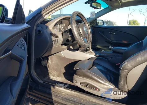 2005 BMW 645Ci z USA, uszkodzony, nr VIN WBAEH73465B192779